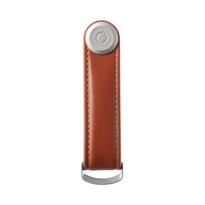 Key Organiser Leather Cognac with Tan Stitching