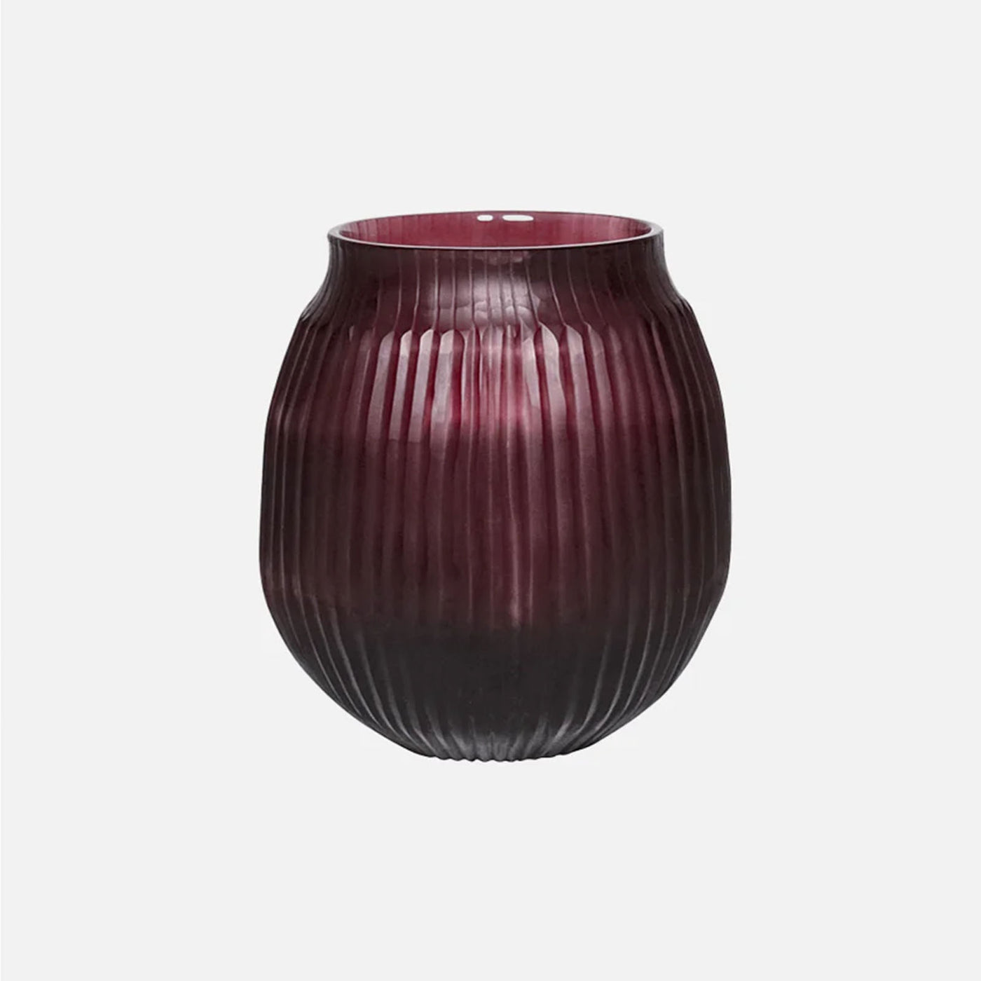 Cut Glass Vase Small Blush