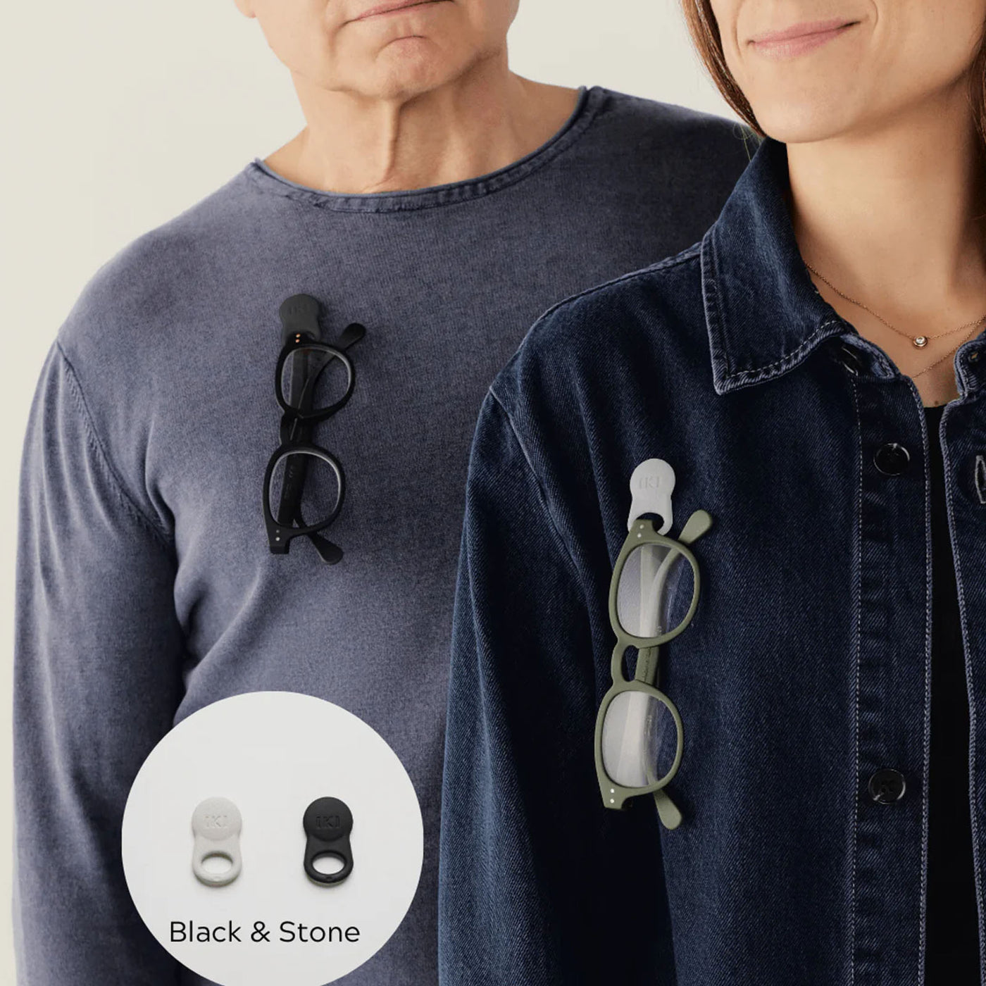 SPEX Glasses Clip - Black/Stone