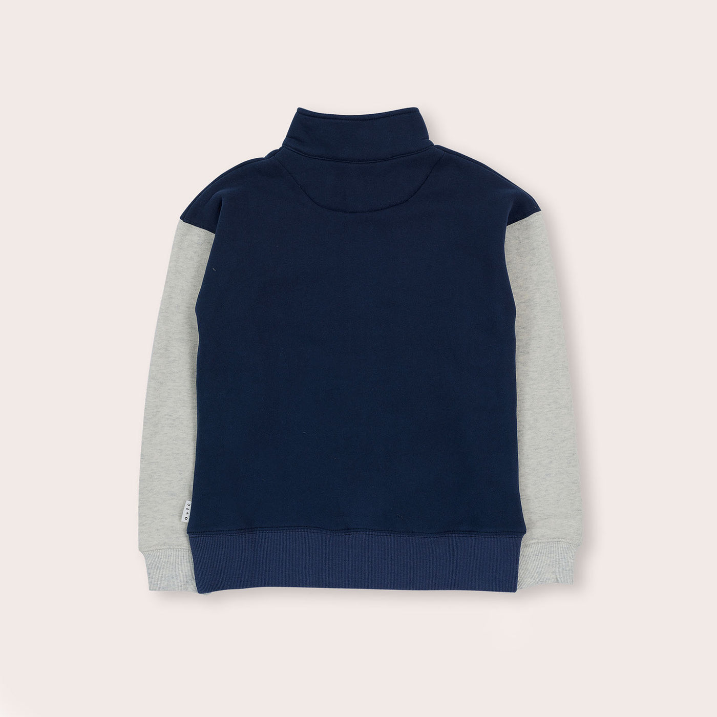 Teal Cosy Block Zip Pull Over