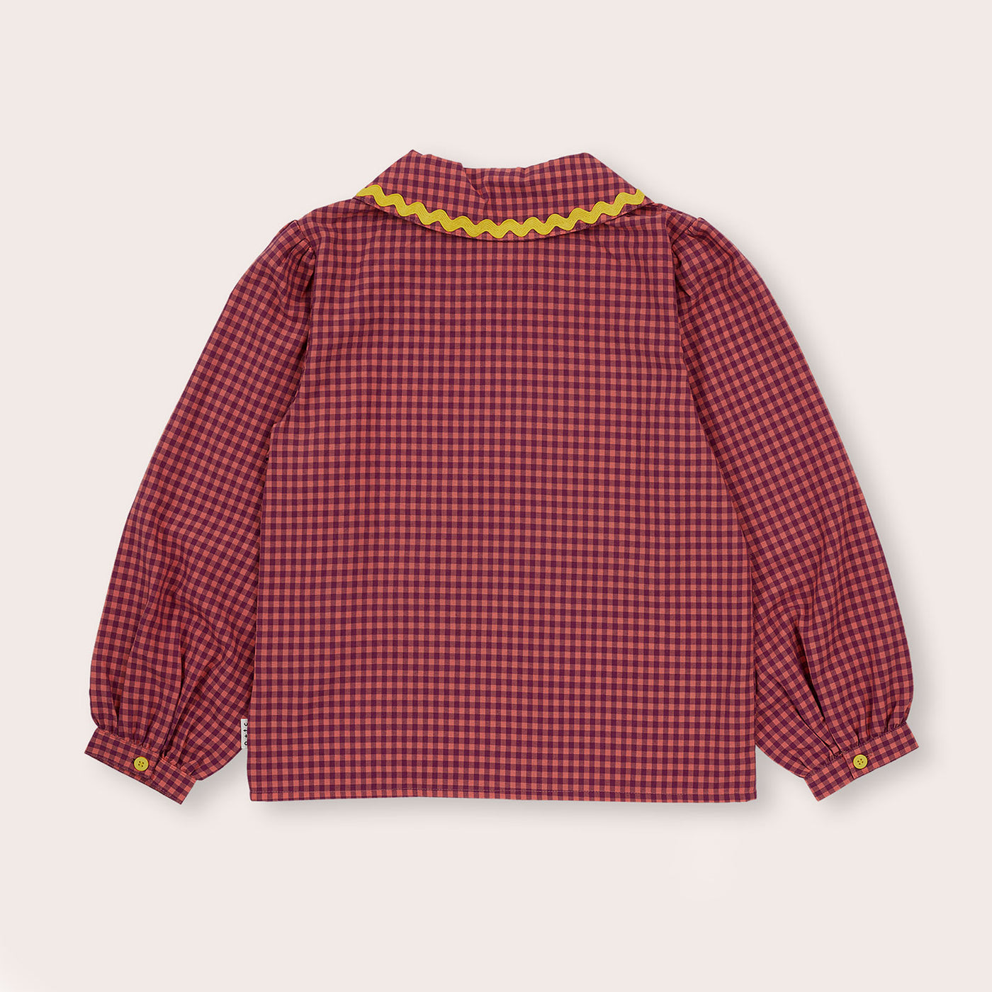 Plum Ric Rac Collared Shirt