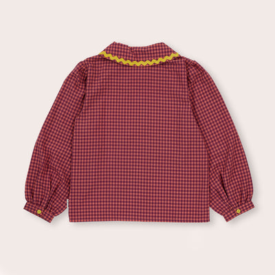 Plum Ric Rac Collared Shirt