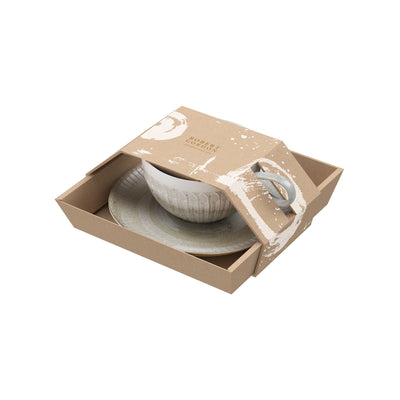 Cup & Saucer - White Ceylon