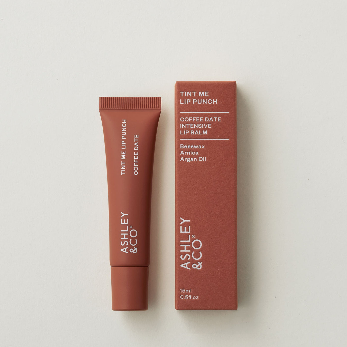 Ashley & Co: Lip Punch Tint Me 15ml - Coffee Date