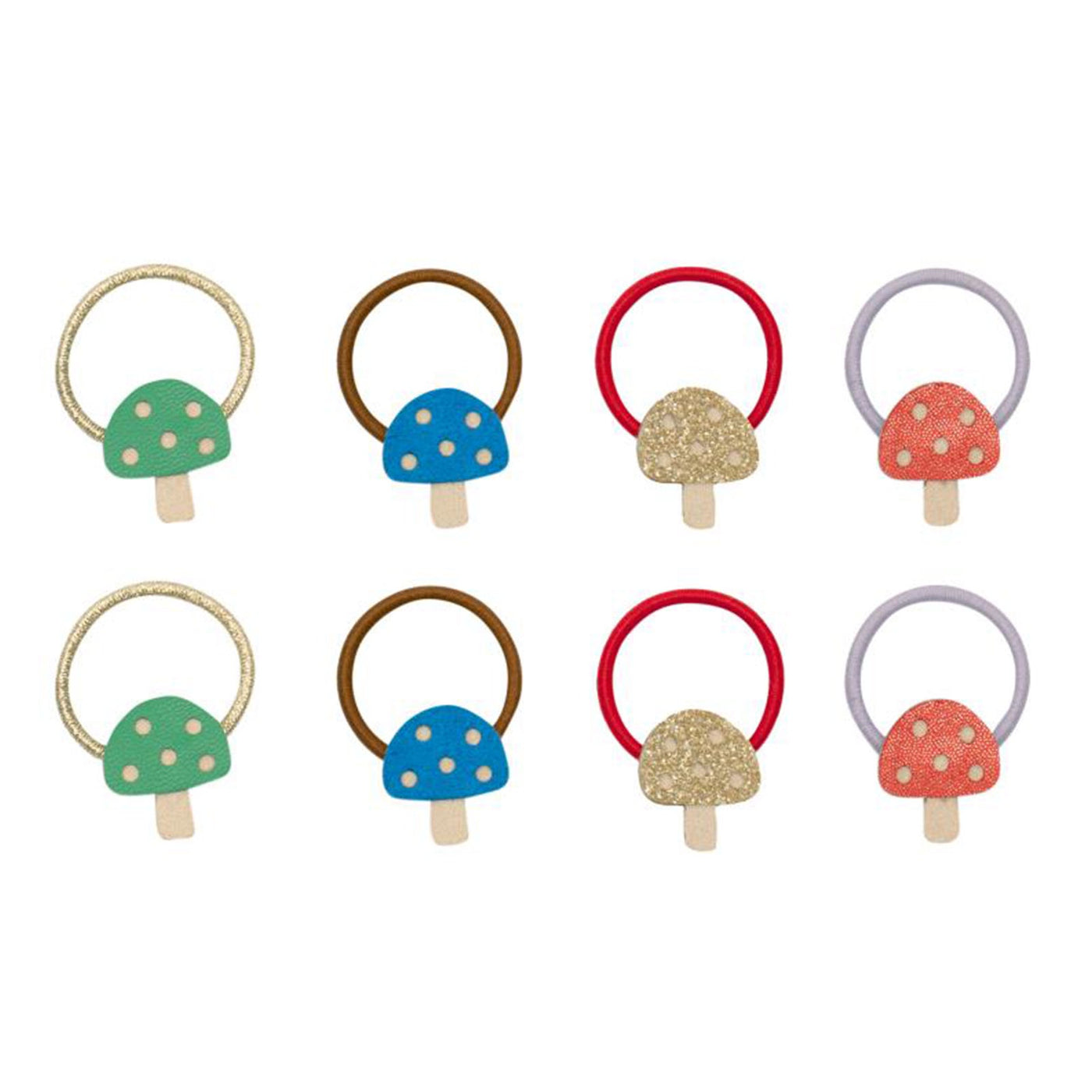 Toadstool Mini Hair Tie - 8pc