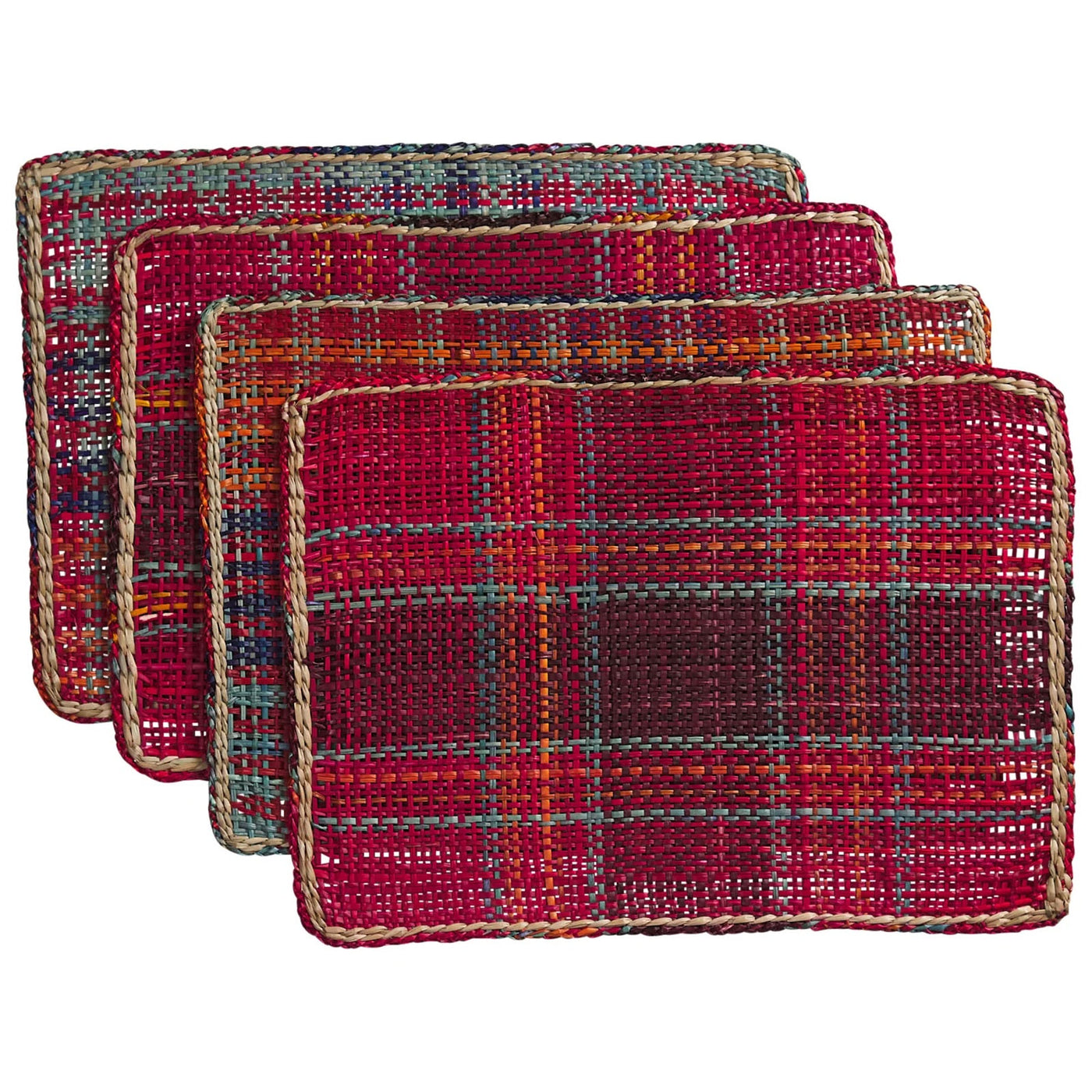 Isla Placemat Set - Crimson