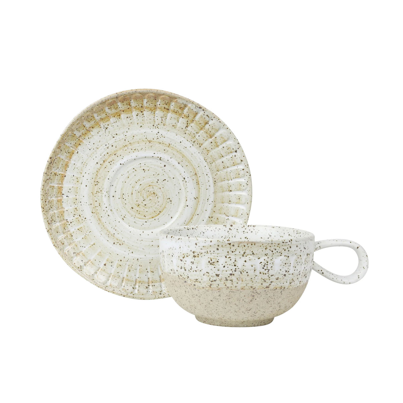 Cup & Saucer - White Ceylon
