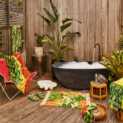 Francesca Bath Mat - Kelp