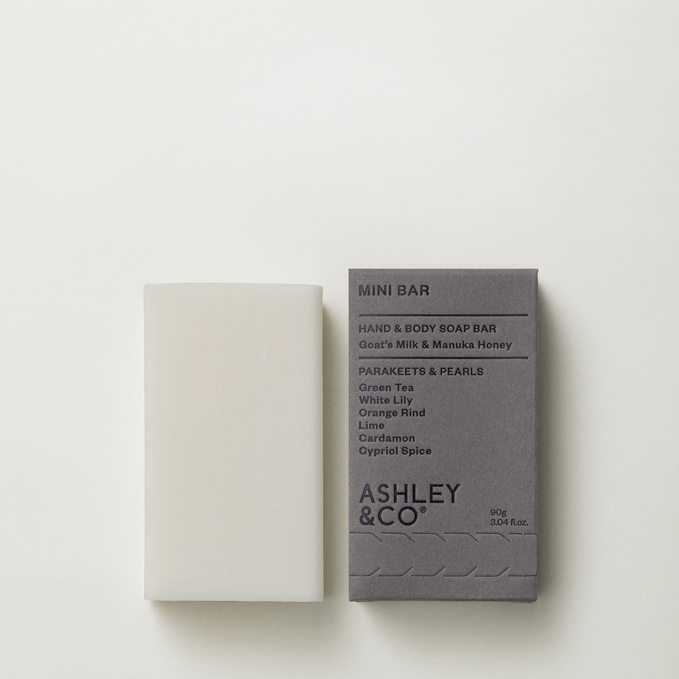 Ashley & Co: Mini Bar 90g - Parakeets & Pearls