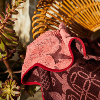 Esme Bath Hand Towel - Hibiscus