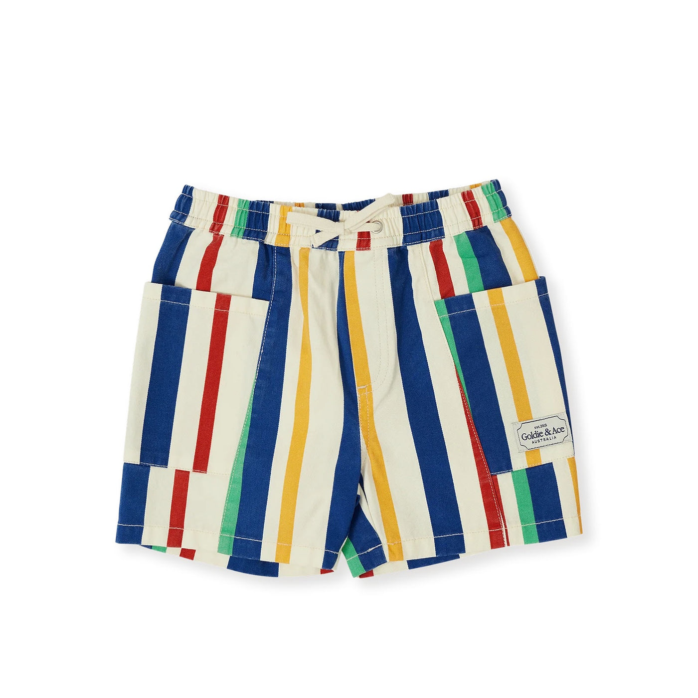 90's Bold Stripe Noah Denim Pocket Shorts