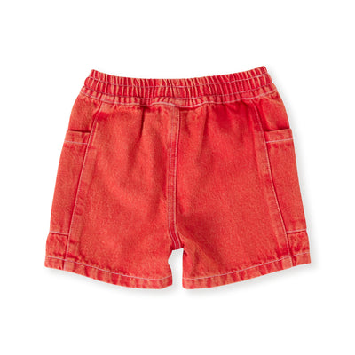 Noah Denim Shorts  Apple Red