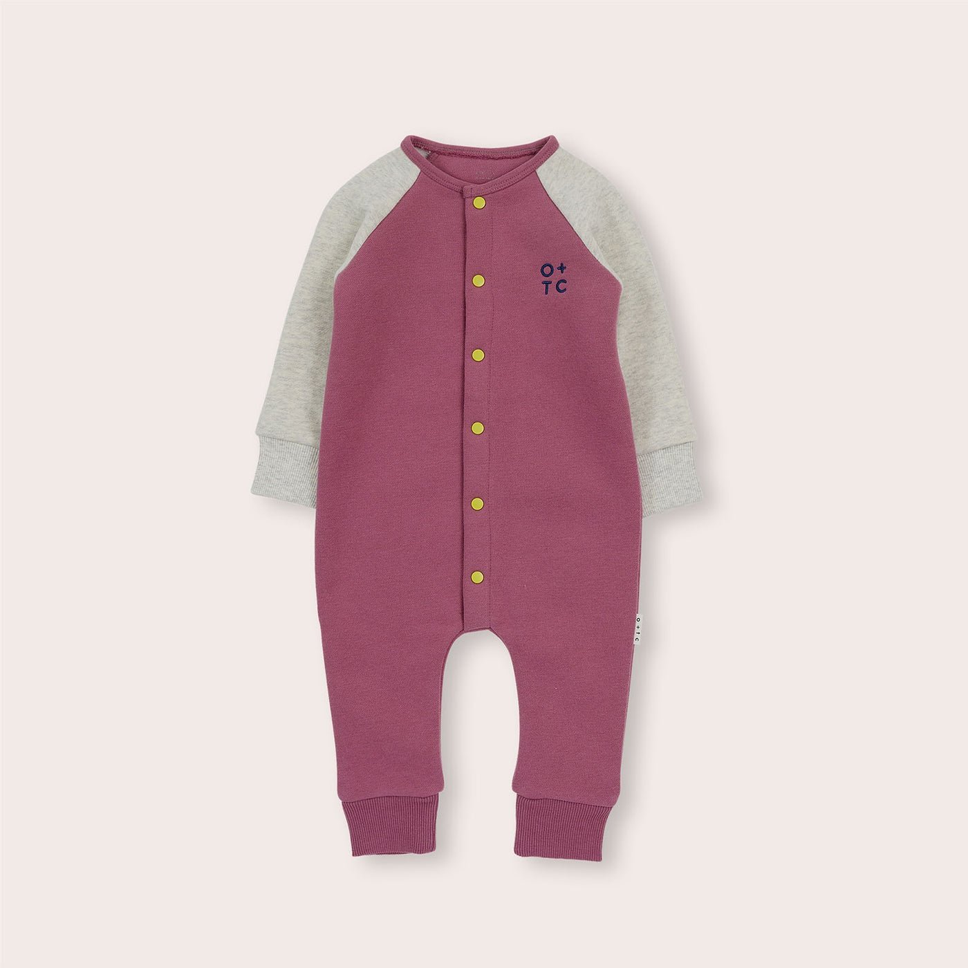 Mauve Cosy Block Romper