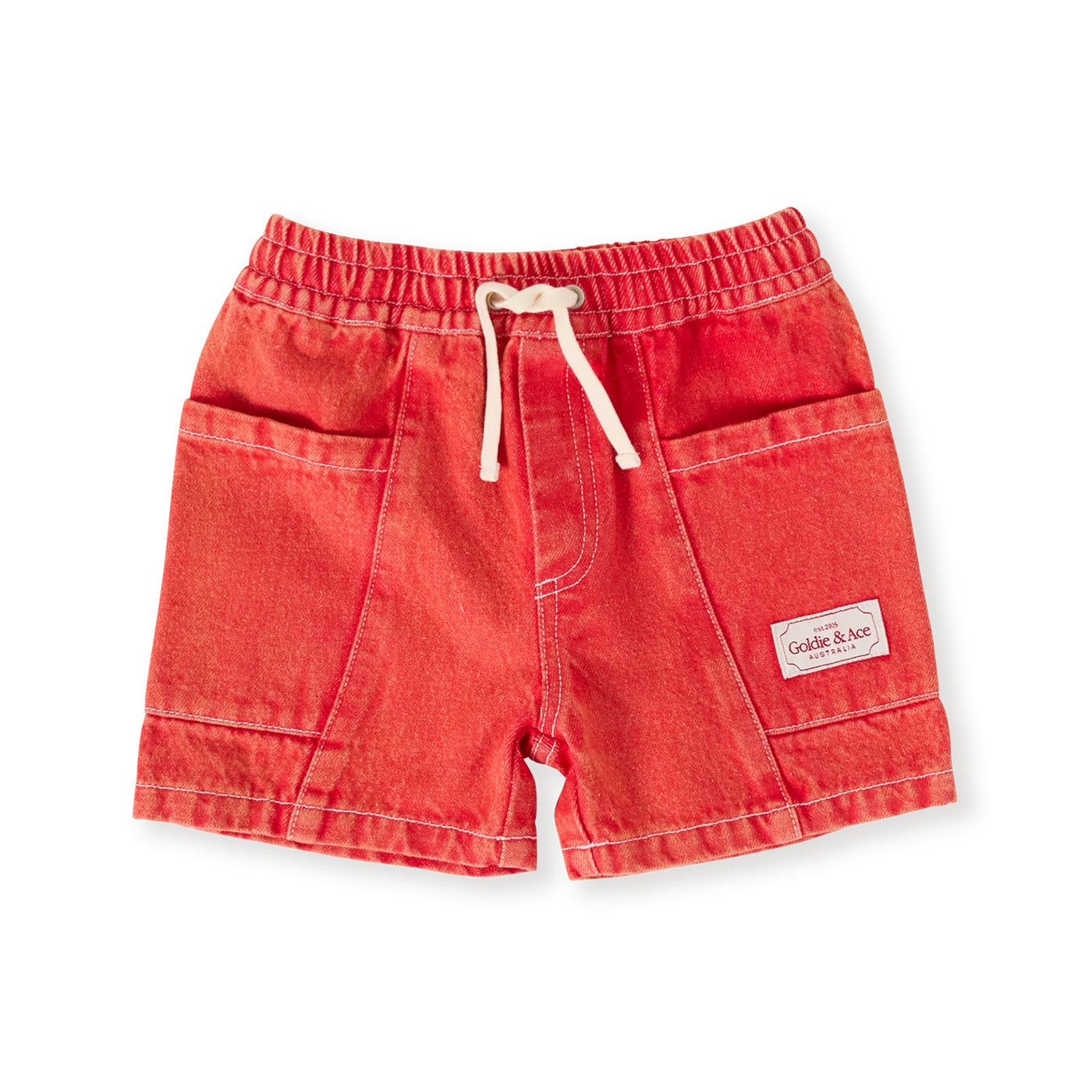 Noah Denim Shorts  Apple Red