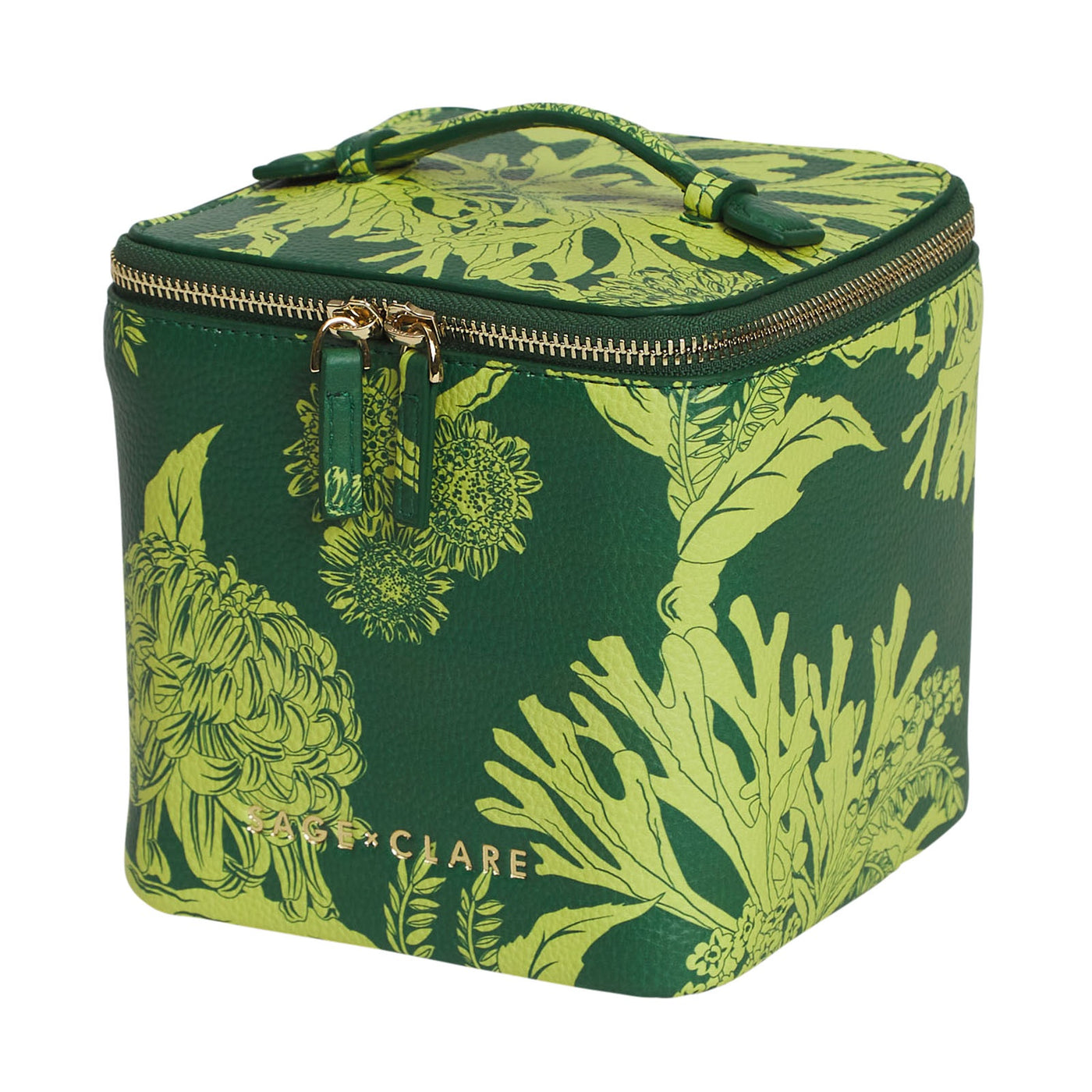 Delphine  Small Vanity Case - Anise