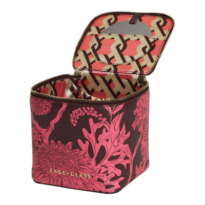 Delphine Small Vanity Case -  Garnet