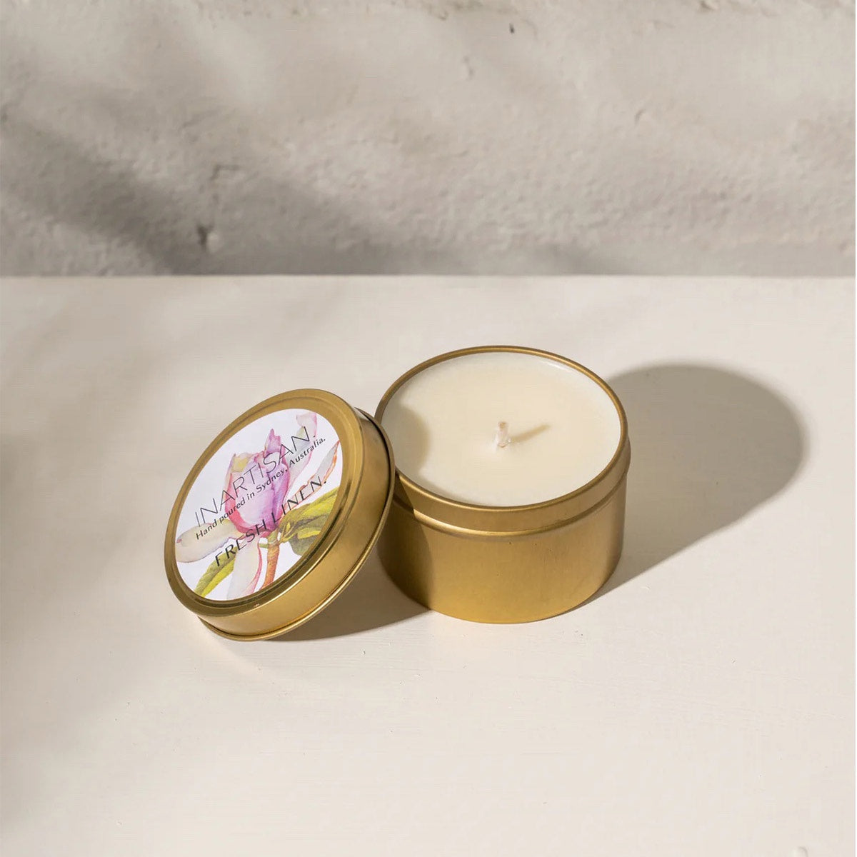 Soy Candle in Travel Tin -  Fresh Linen