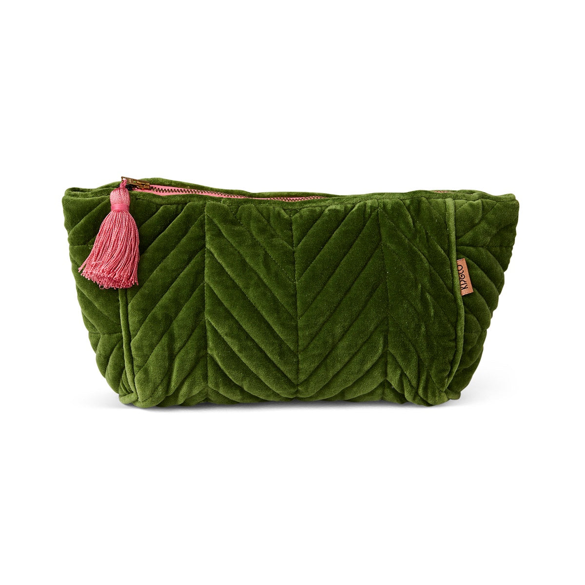 Moss Velvet Toiletry Bag One Size