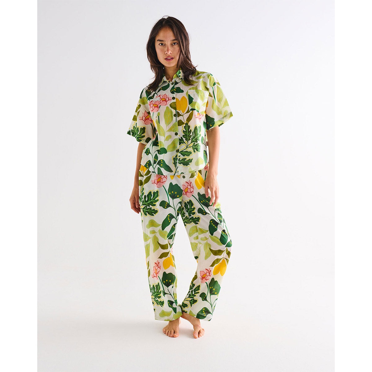 Wander  Short Sleeve Pyjama Top & Pant Set