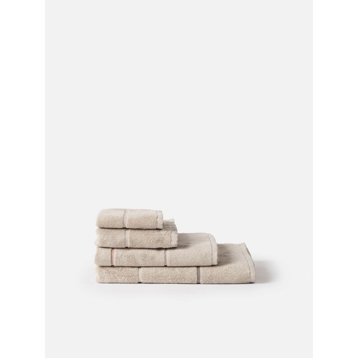Pia Cotton Hand Towel - Oat/Multi