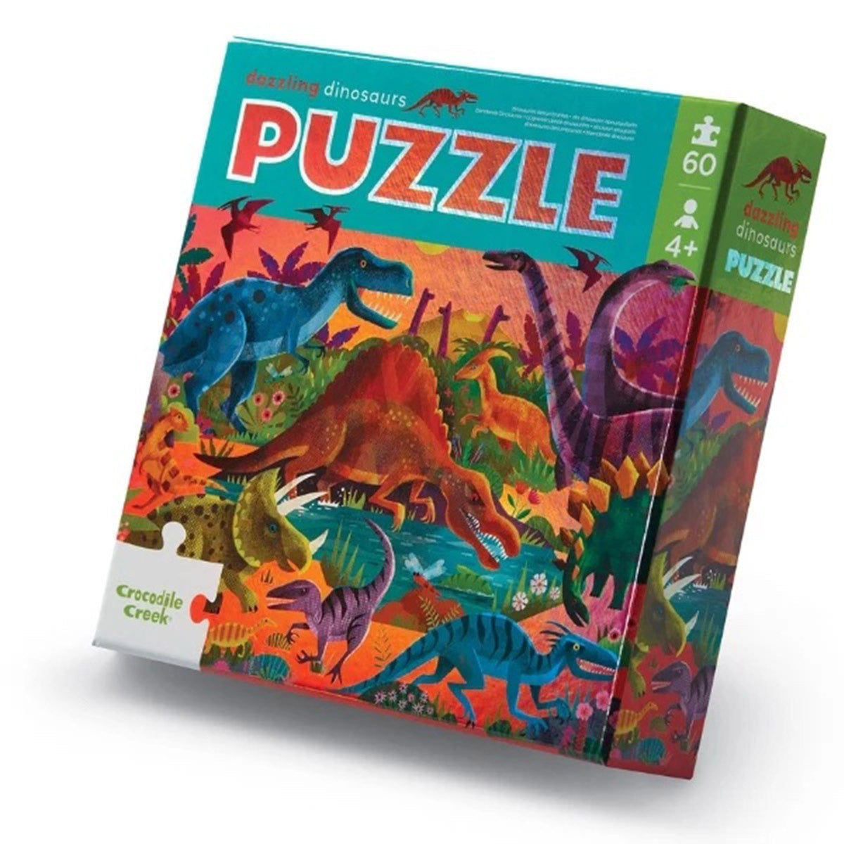 Foil Puzzel - 60 pcs Dazzling Dinos