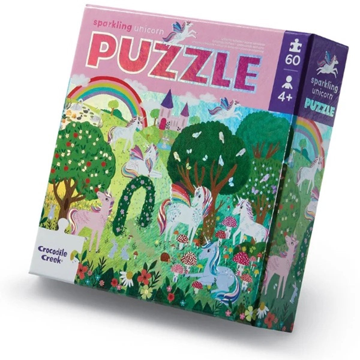 Foil Puzzel - 60 pcs Sparkling Unicorn