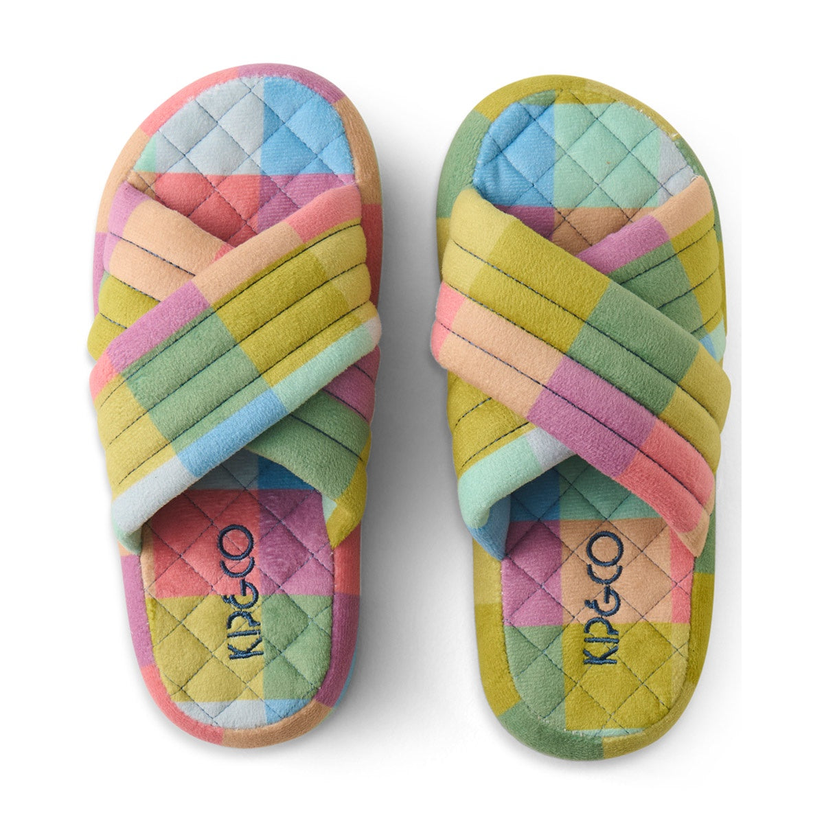 Florida Tartan Quilted Velvet Slipper