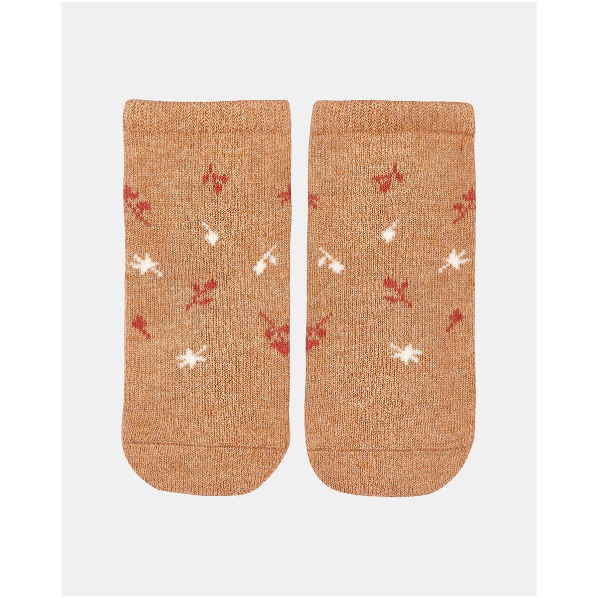 Baby Socks Jacquard - Maple Leaves