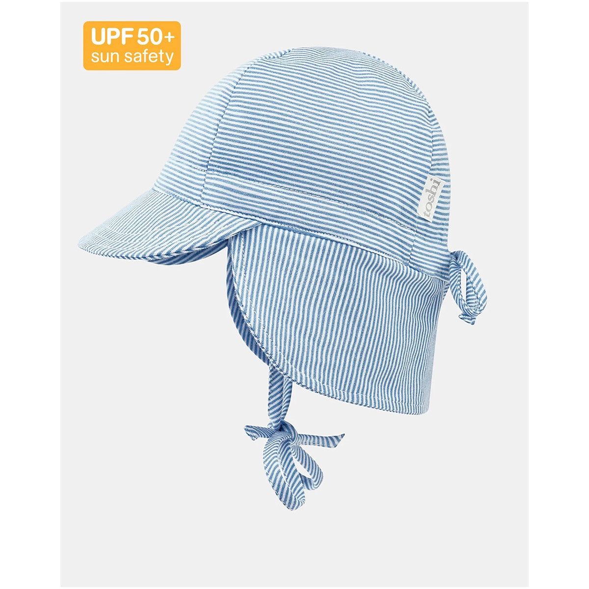 Flap Cap Baby - Sky