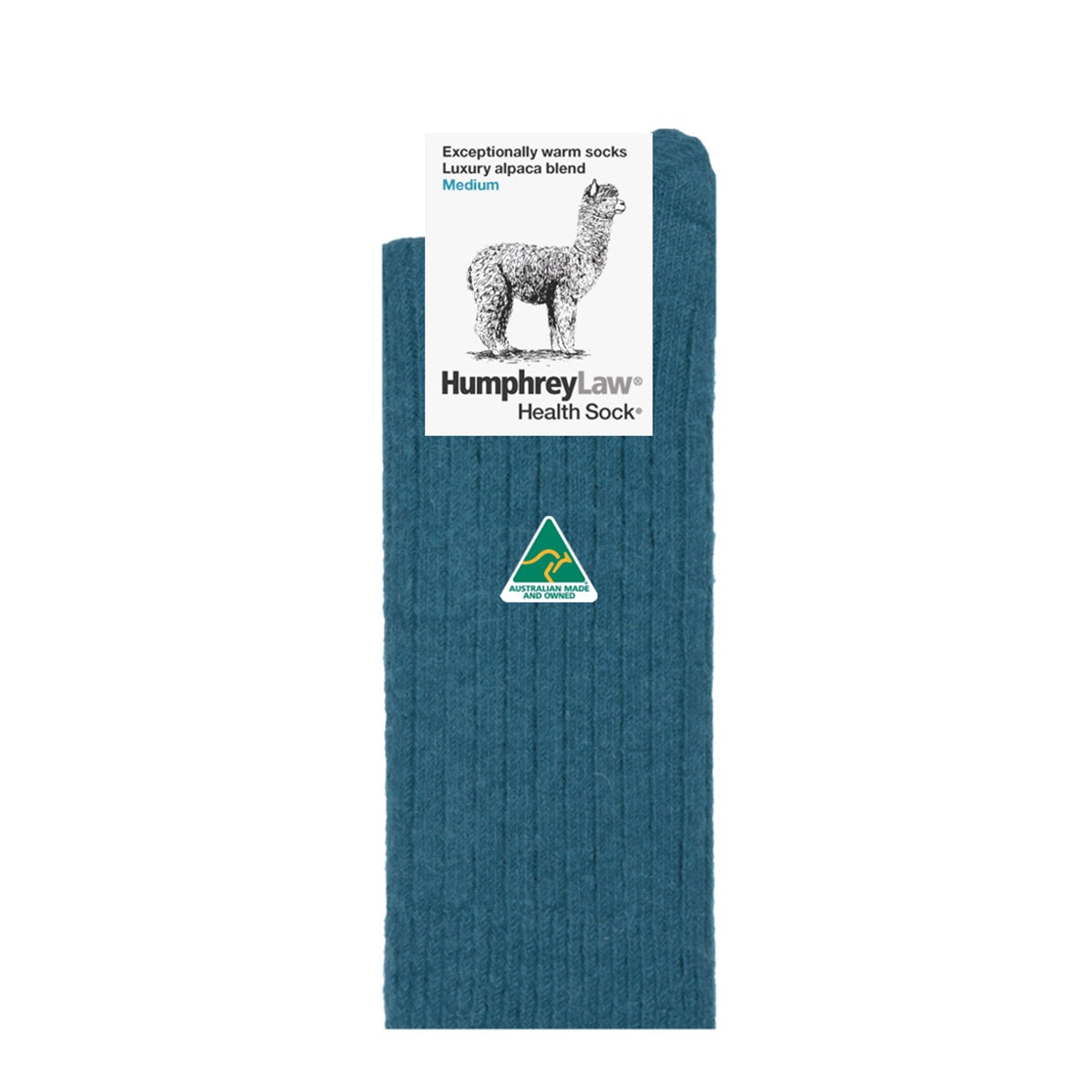 Alpaca Wool Blend Sock - Teal