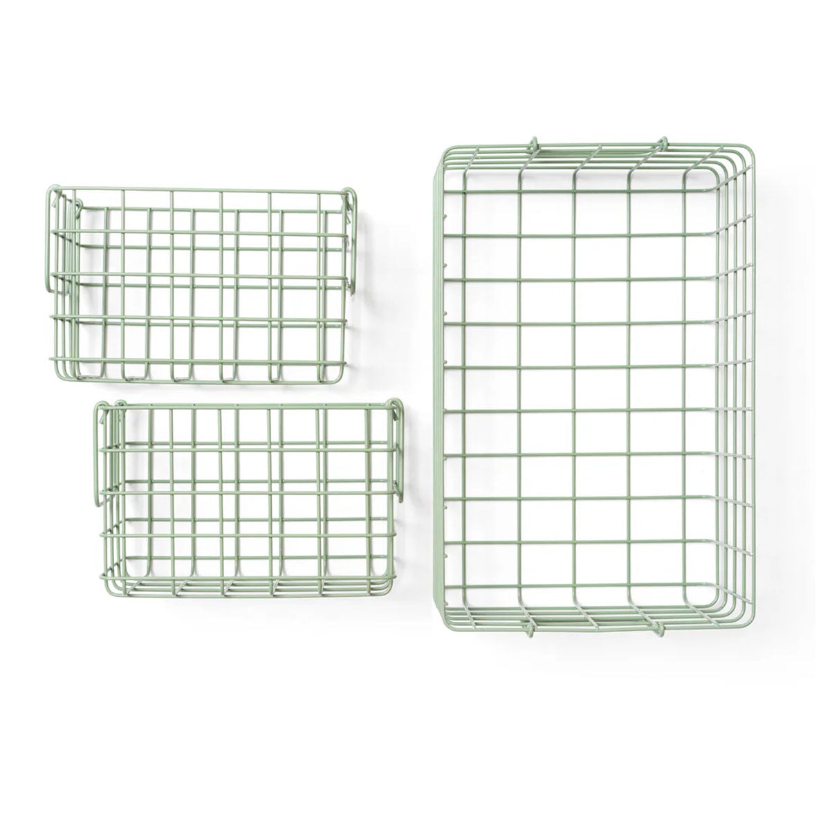 Baskets in Sage - Set of 3