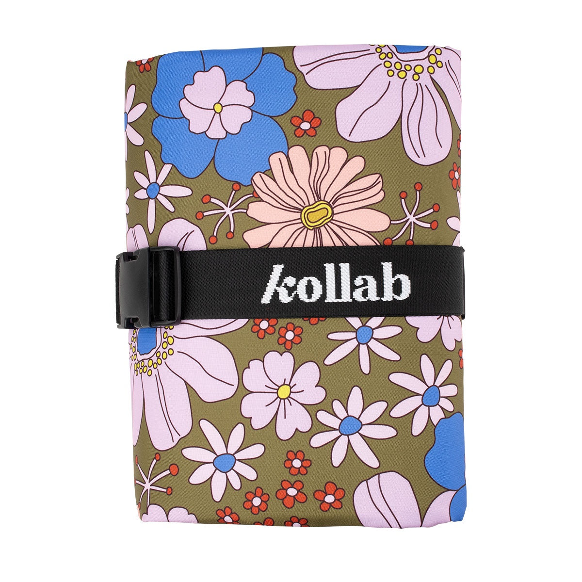 Picnic Mat Blue Flowers