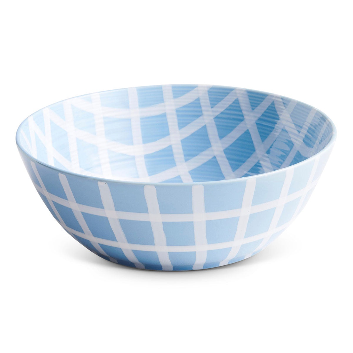 Blue Bird Tartan Salad Bowl One Size