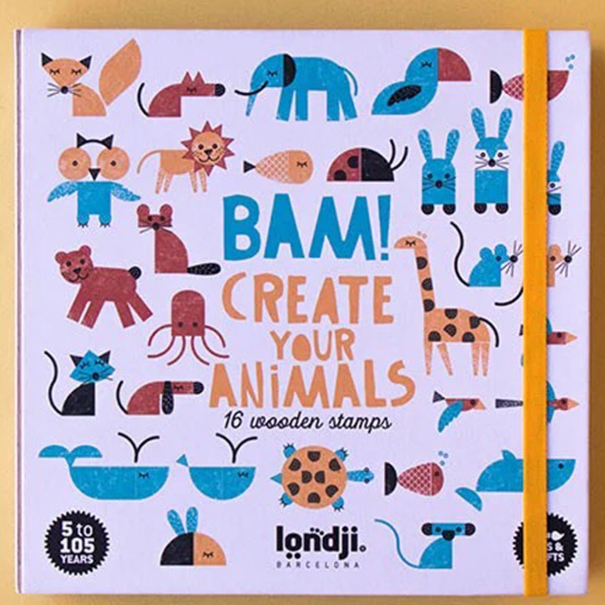 Londji Wooden Stamp Set - Bam! Animals