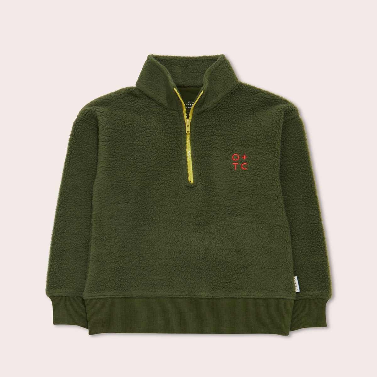 Olive Zip Pullover