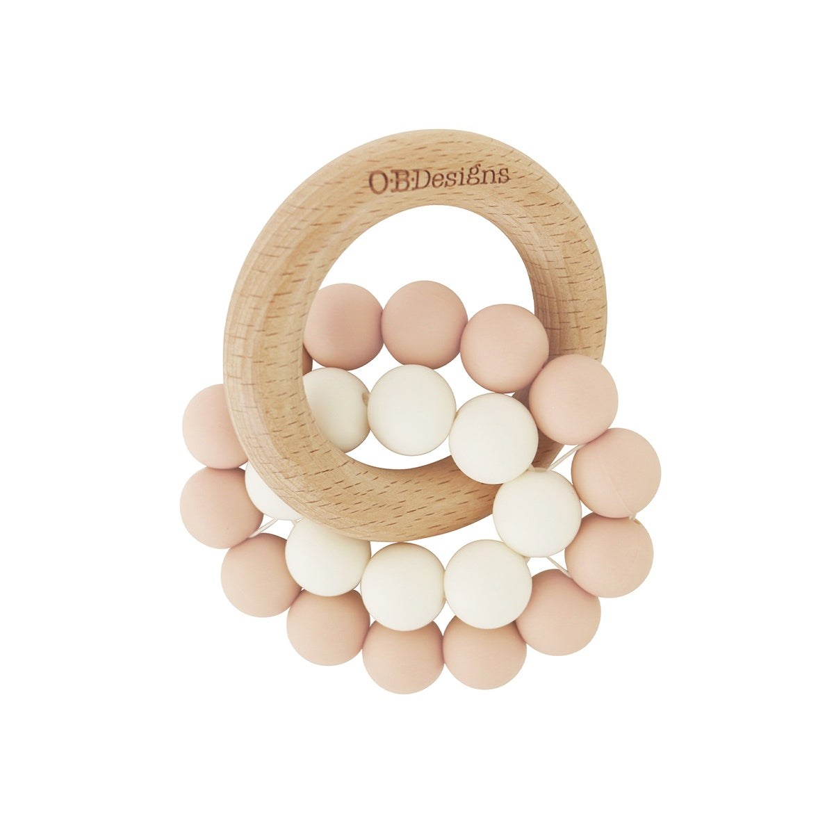 Peach Eco Friendly Teether Toy