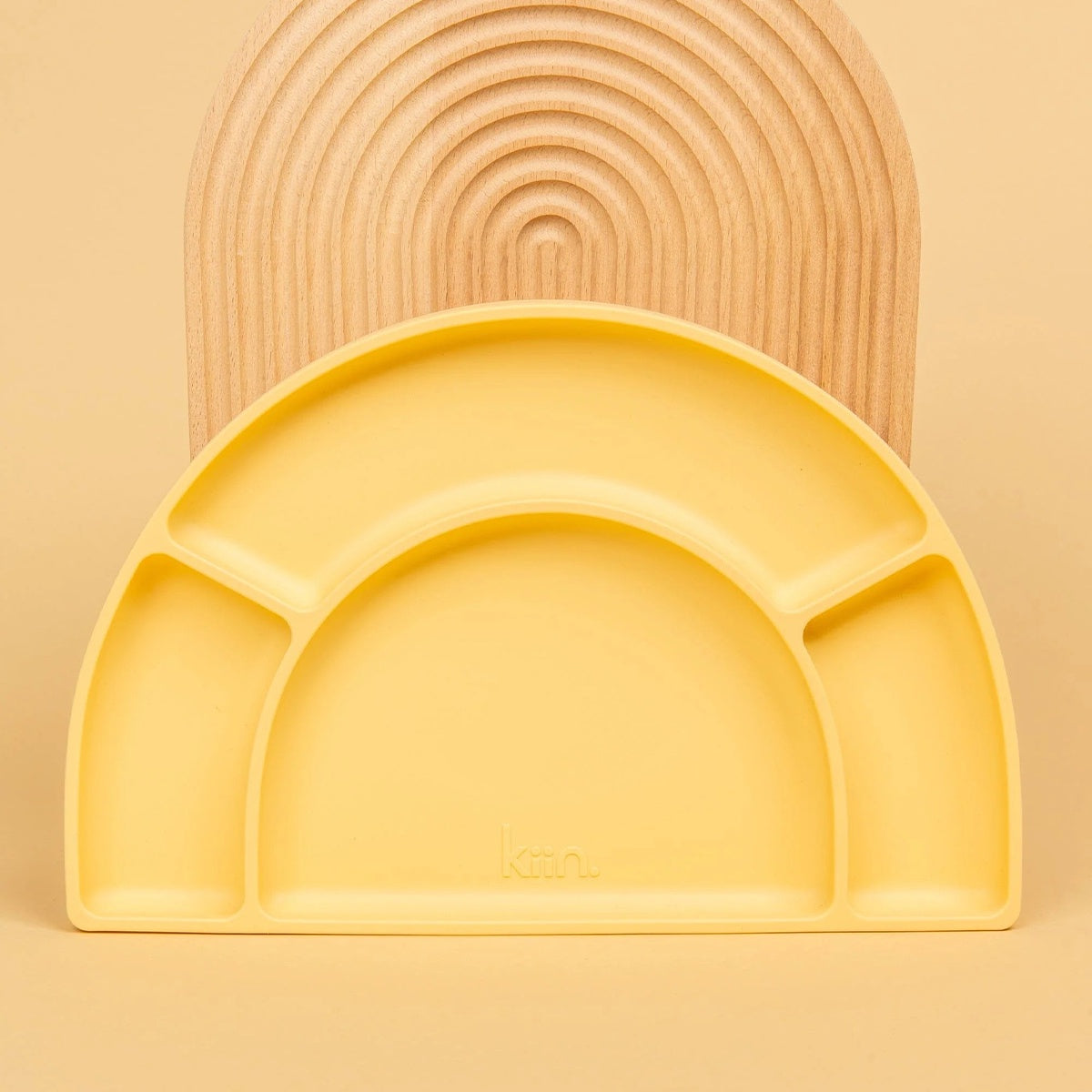 Silicone Divided Plate - Buttercup