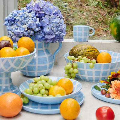 Blue Bird Tartan Mug 2P Set