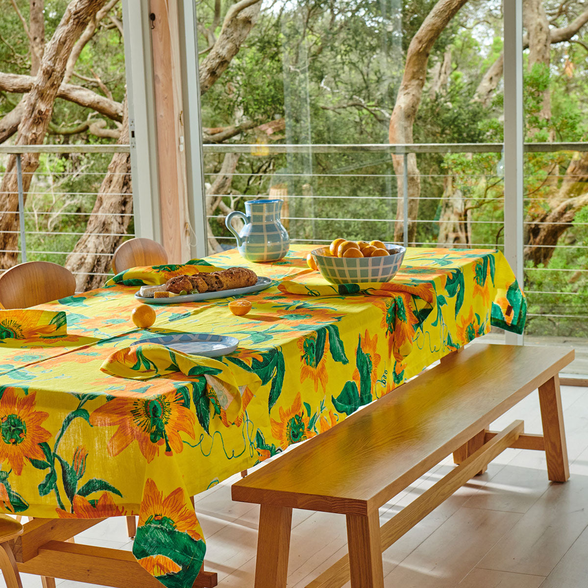Passiona Rectangular Linen Tablecloth