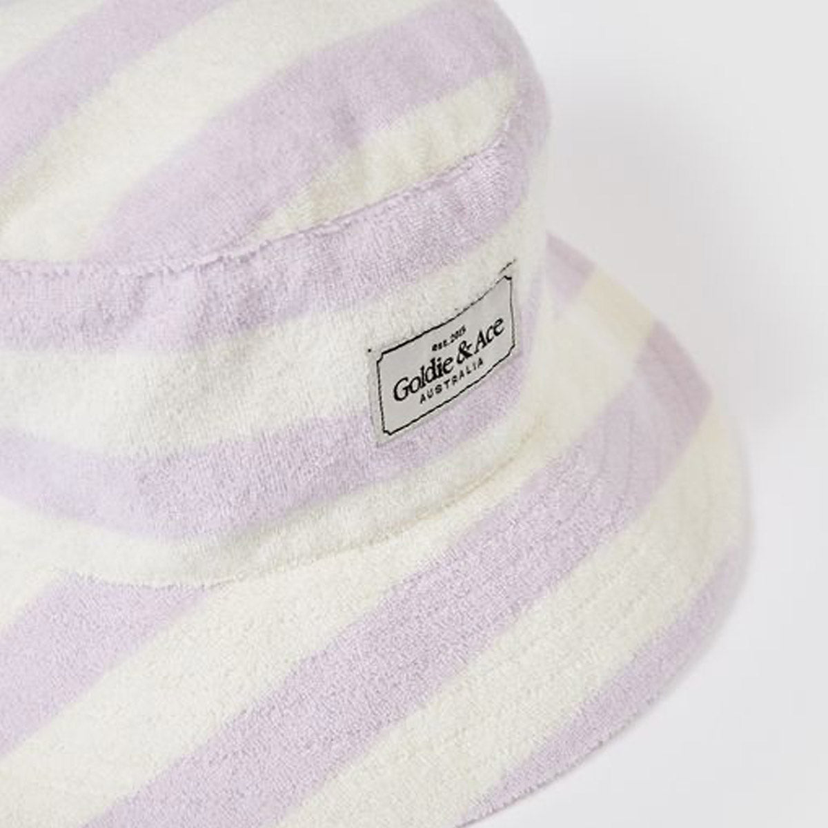 Smiley Terry Towelling Bucket Hat - Lavender