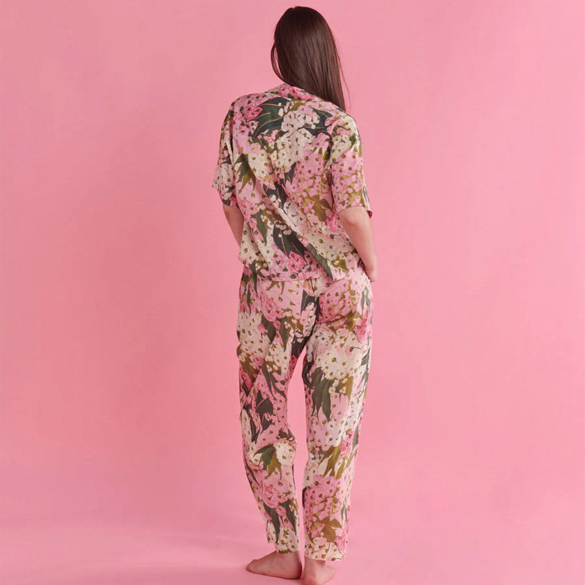 Bush Blossom Organic Cotton Short Sleeve Shirt & Pant Pyjama Set