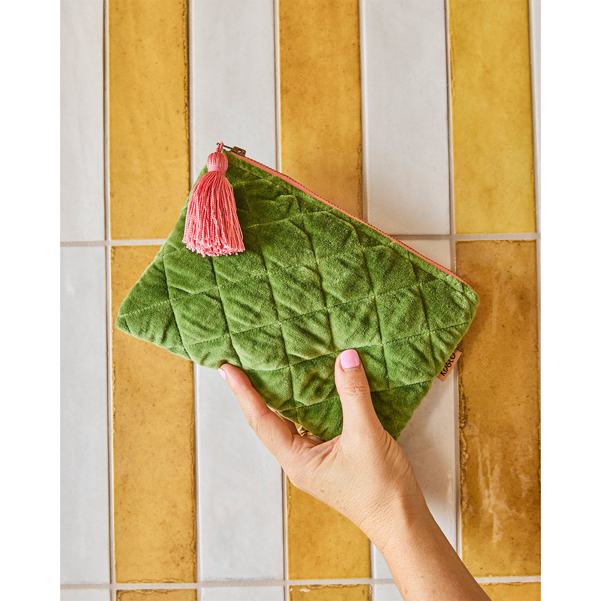 Moss Velvet Cosmetics Purse One Size