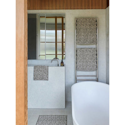 Forget Me Not Cotton Bath Mat Ivy/Oat