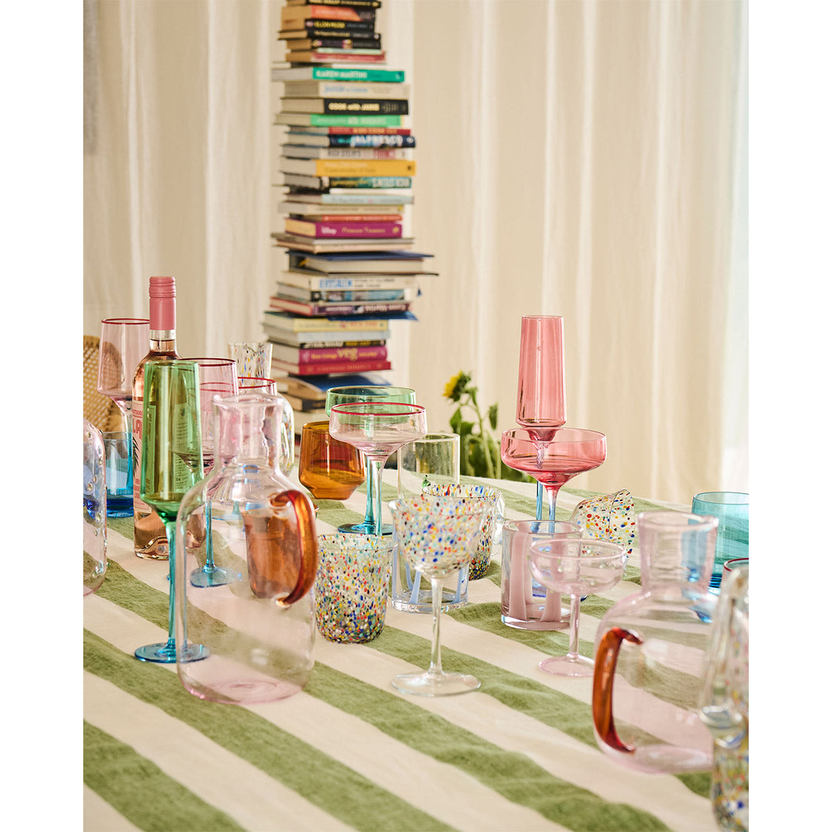 Moss Stripe Tablecloth Standard Rectangular