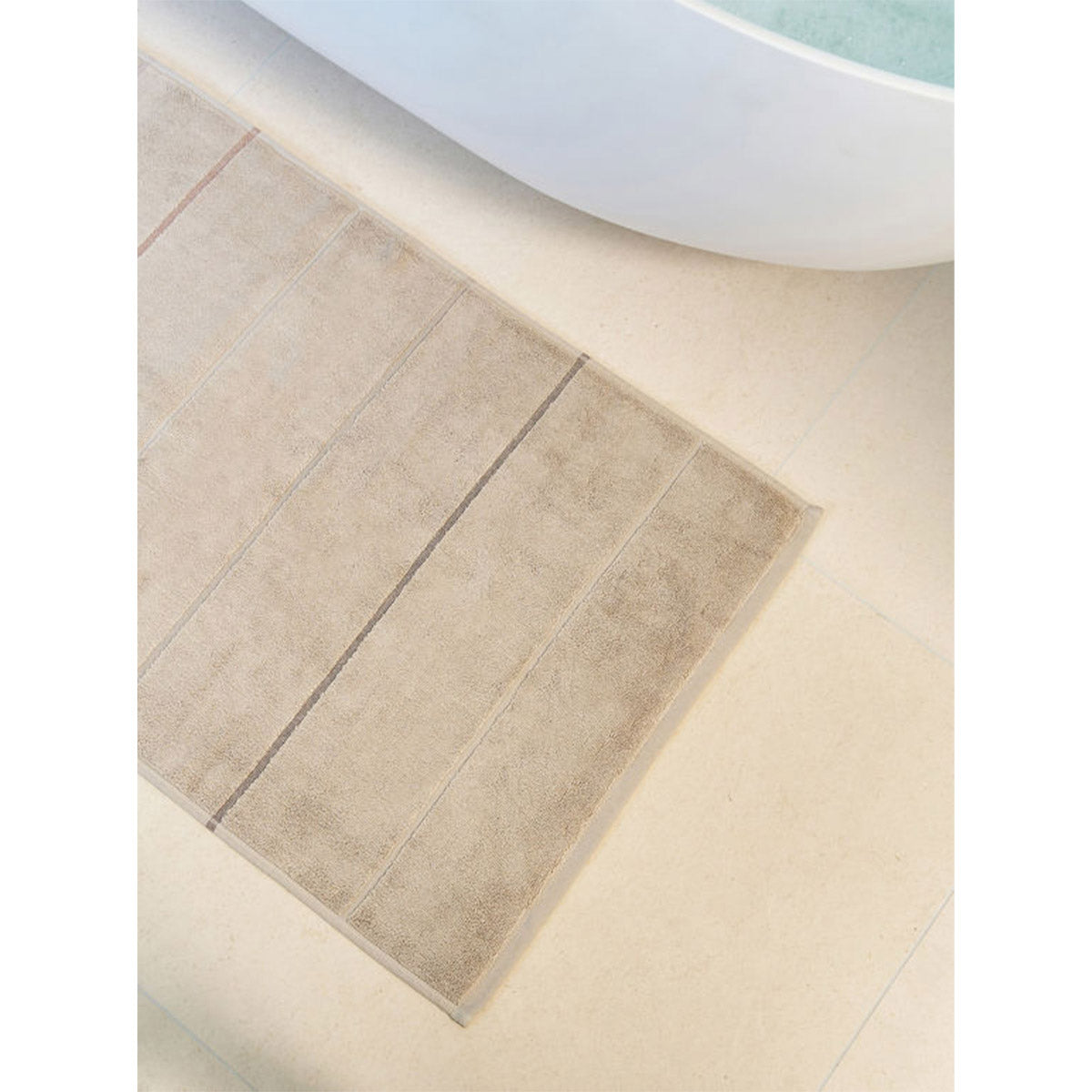 Pia Cotton Bath Mat Oat/Multi
