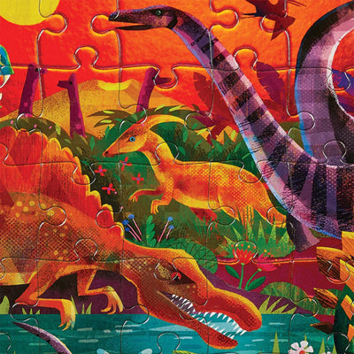 Foil Puzzel - 60 pcs Dazzling Dinos