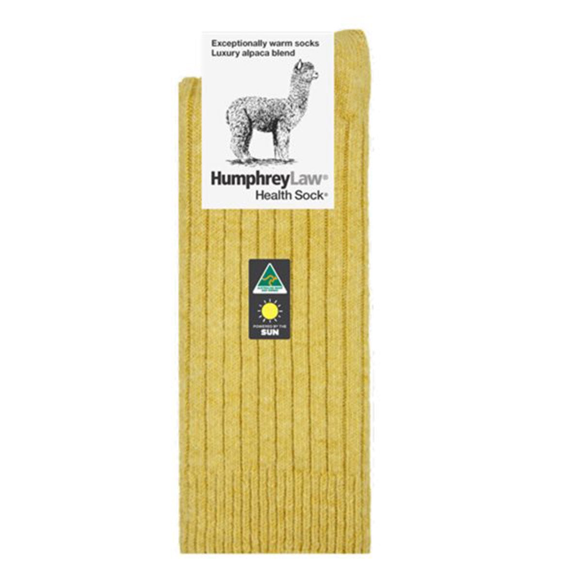 Alpaca Wool Blend Sock - Empire Yellow