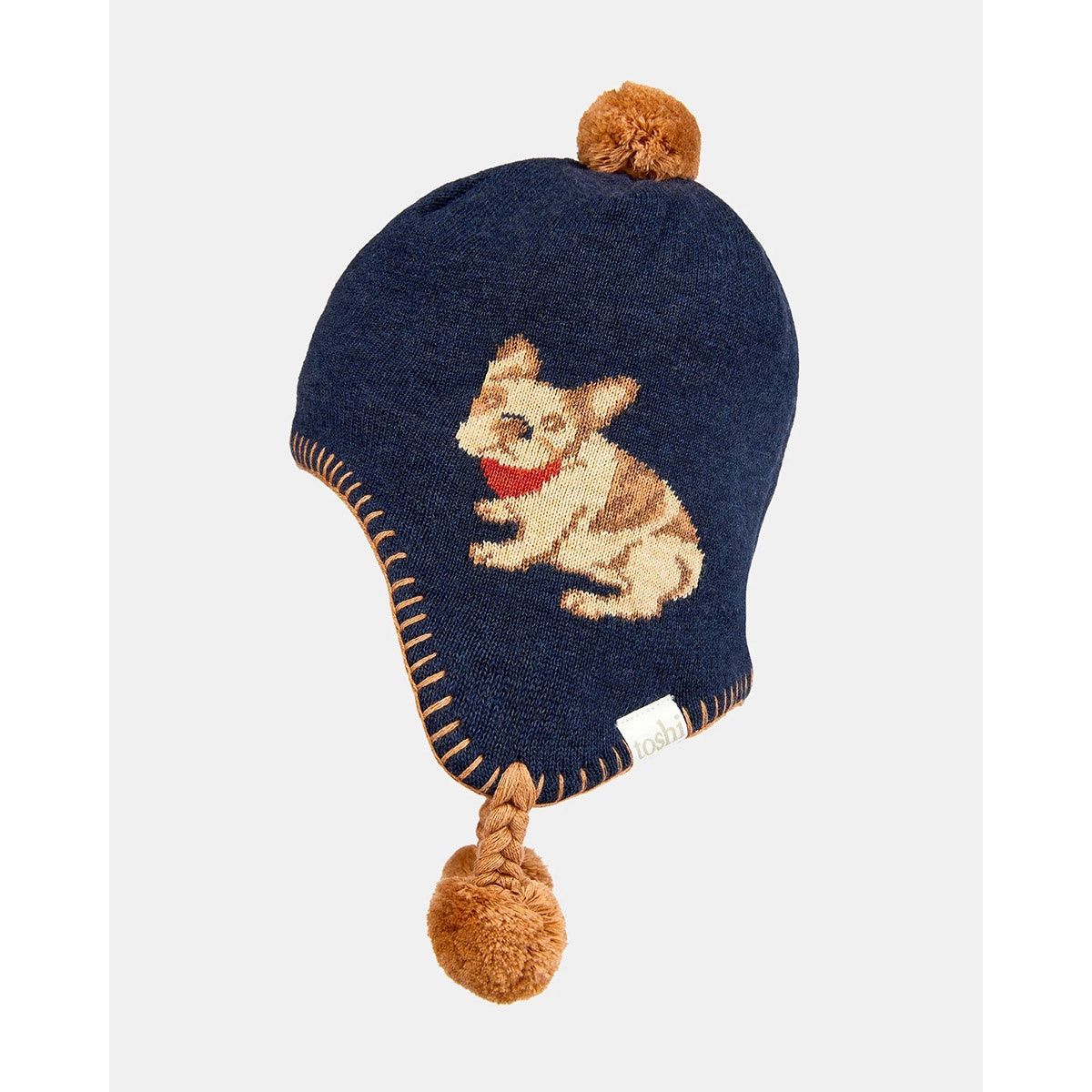 Organic Earmuff Storytime Beanie - Frenchie