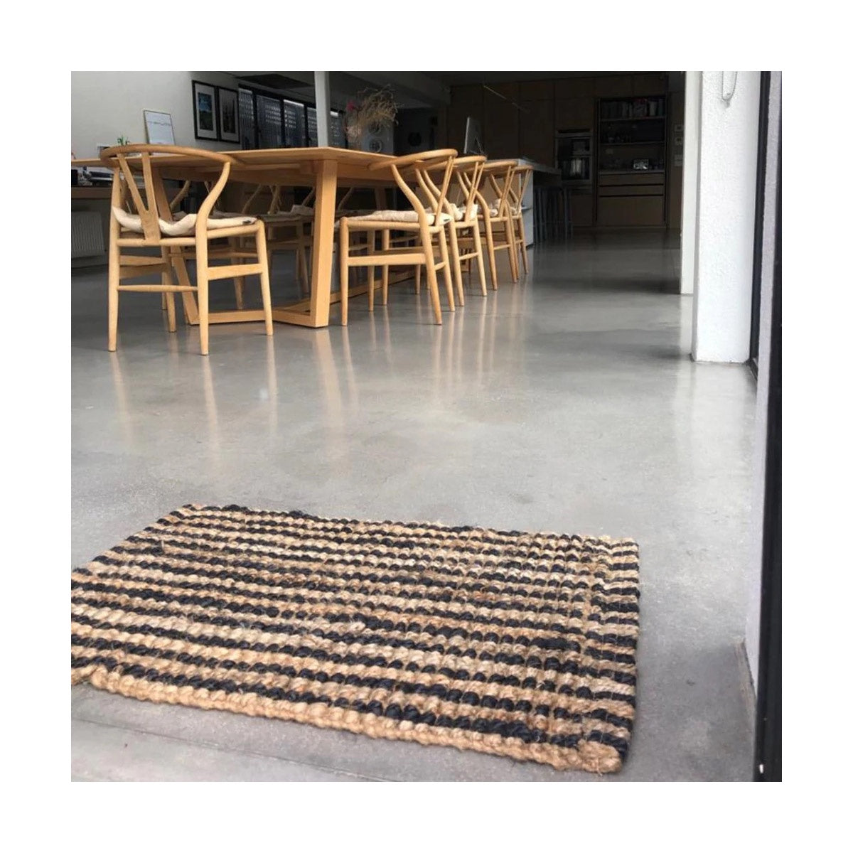 Caravan Jute Stripe Mat 50 x 80