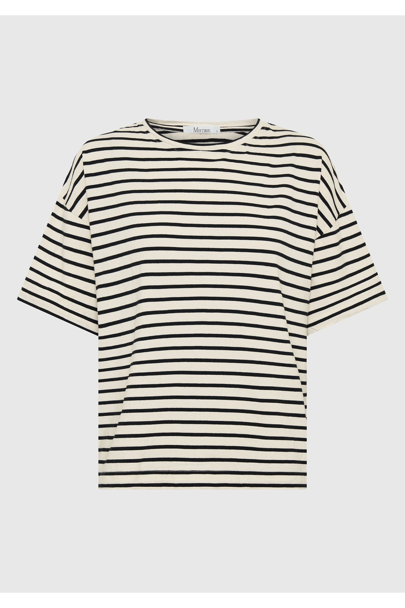 Archie Stripe Tee Blaclk/Cream